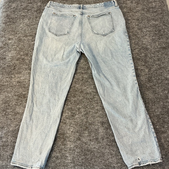 Abercrombie & Fitch Curve Love 90s Straight Ultra High Rise Size 36|22 - Picture 3 of 5